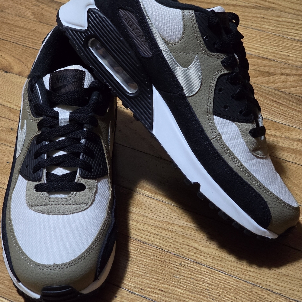Men's Nike Air Max 90 Casual Shoes Phantom/Light Bone-Baroque Brown Size: 11.5